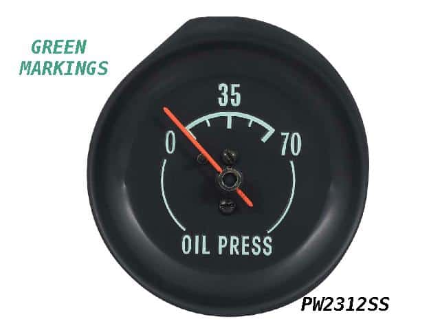 Oil Pressure Gauge: Corvette 68-71